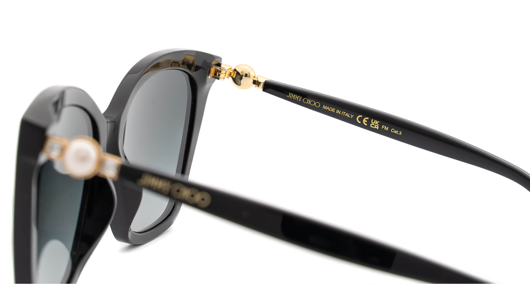 Jimmy Choo sunglasses with UKCA and CE marks