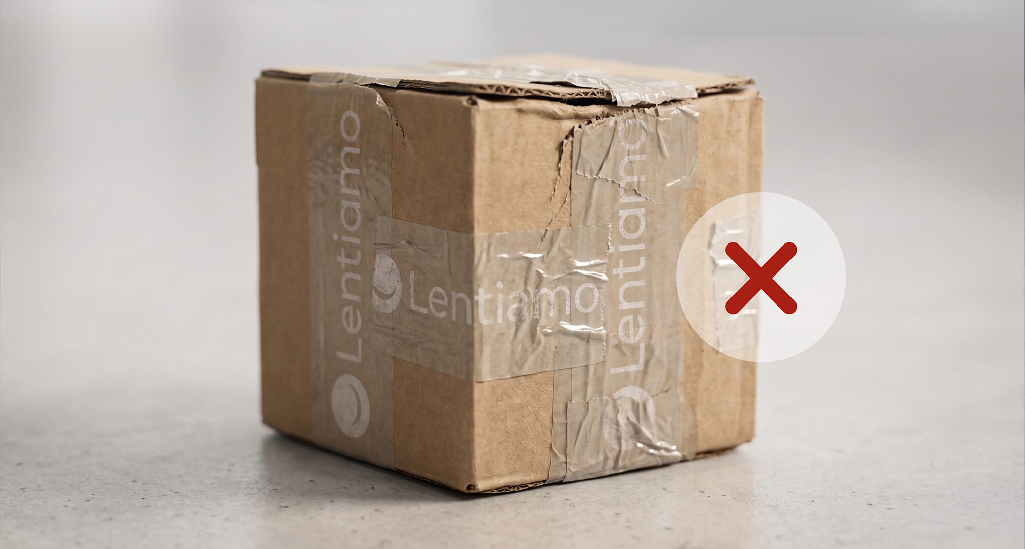 damaged lentiamo parcel