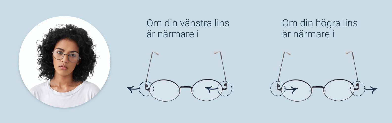Hur man gör glasögonbågar och näskuddar bredare
