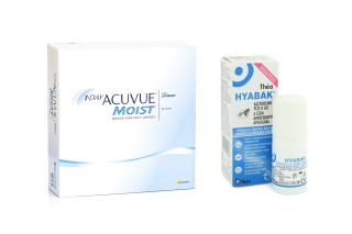 1-DAY Acuvue Moist (90 lenses) + Hyabak 0.15% gtt. 10 ml