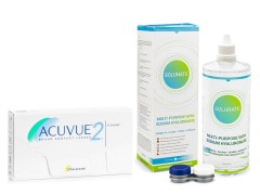 Acuvue 2 (6 lenses) + Solunate Multi-Purpose 400 ml with case