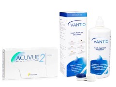 Acuvue 2 (6 lenses) + Vantio Multi-Purpose 360 ml with case