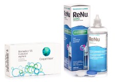 Biomedics 55 Evolution CooperVision (6 lenses) + ReNu MultiPlus 360 ml with case