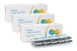 Lenjoy 1 Day Comfort (90 lenses) + 10 lenses free