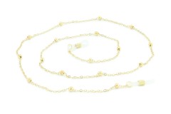 Light gold chain for glasses