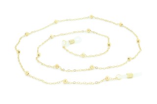 Light gold chain for glasses