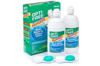 OPTI-FREE RepleniSH 2 x 300 ml with cases