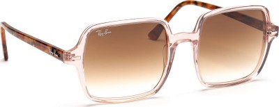 Ray ban square sales ii on face