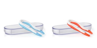 Tweezers with case - coloured